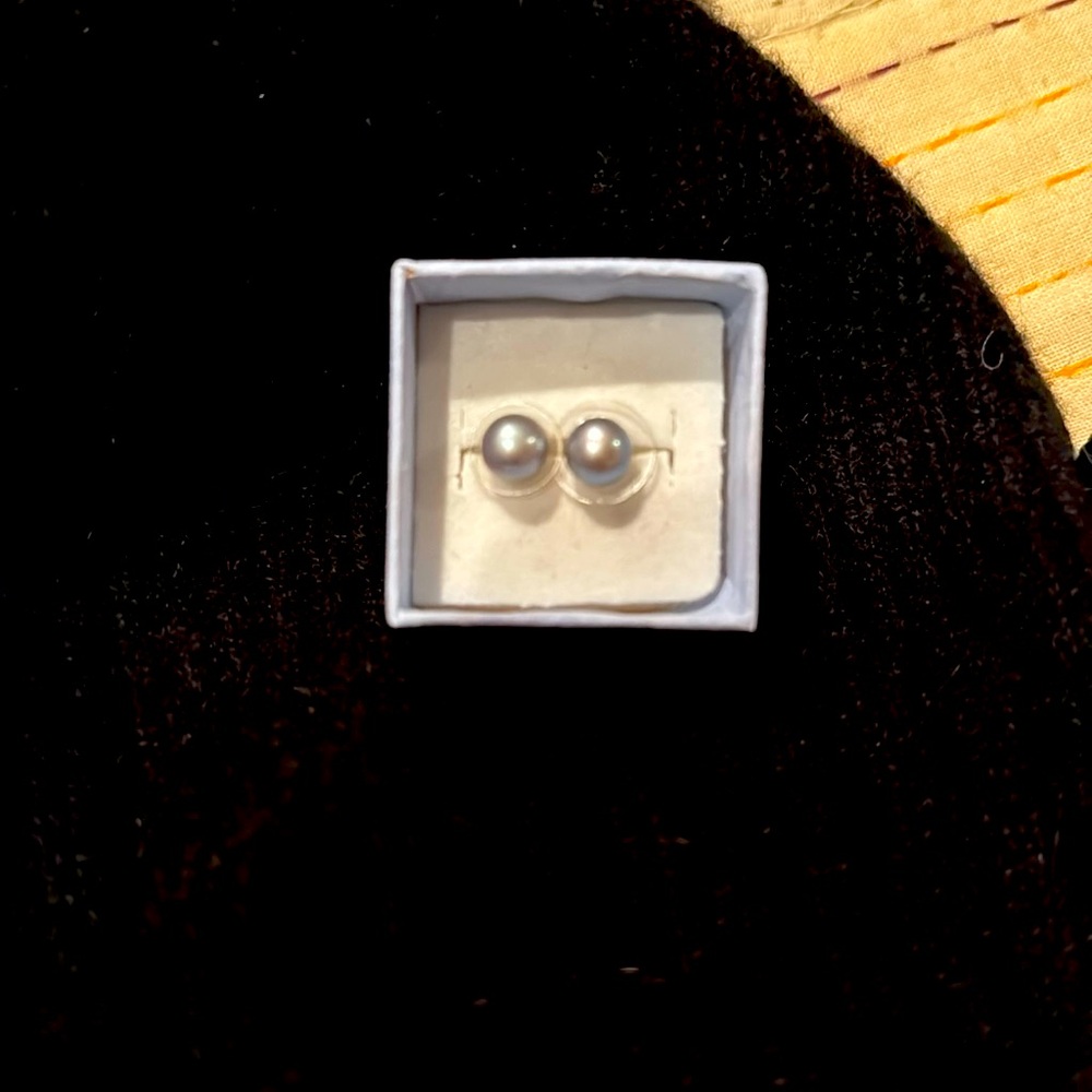 Croatian, natural black sea pearls